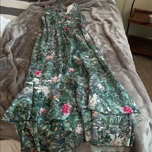 Jungle dress with layered bottom